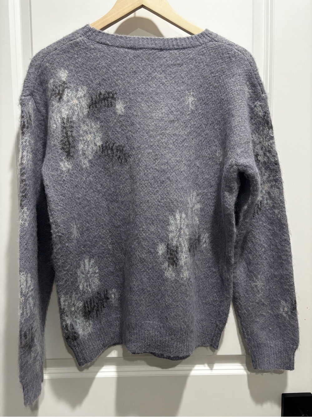 NWT Mystree Lavender Heather Snowflake Crewneck Sweater - Picture 7 of 7